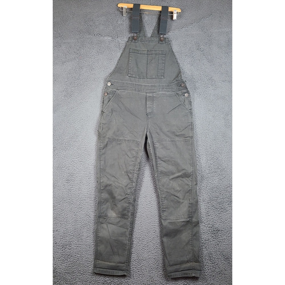 REI Co-op Trailsmith Utility Overalls Women Green Canvas Workwear Size 8